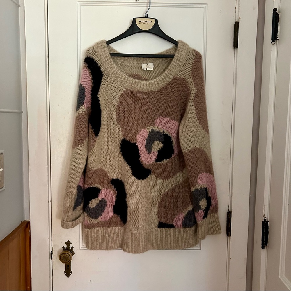 Kate Spade Deco Rose Mohair Blend Sweater - Large - Picture 2 of 5